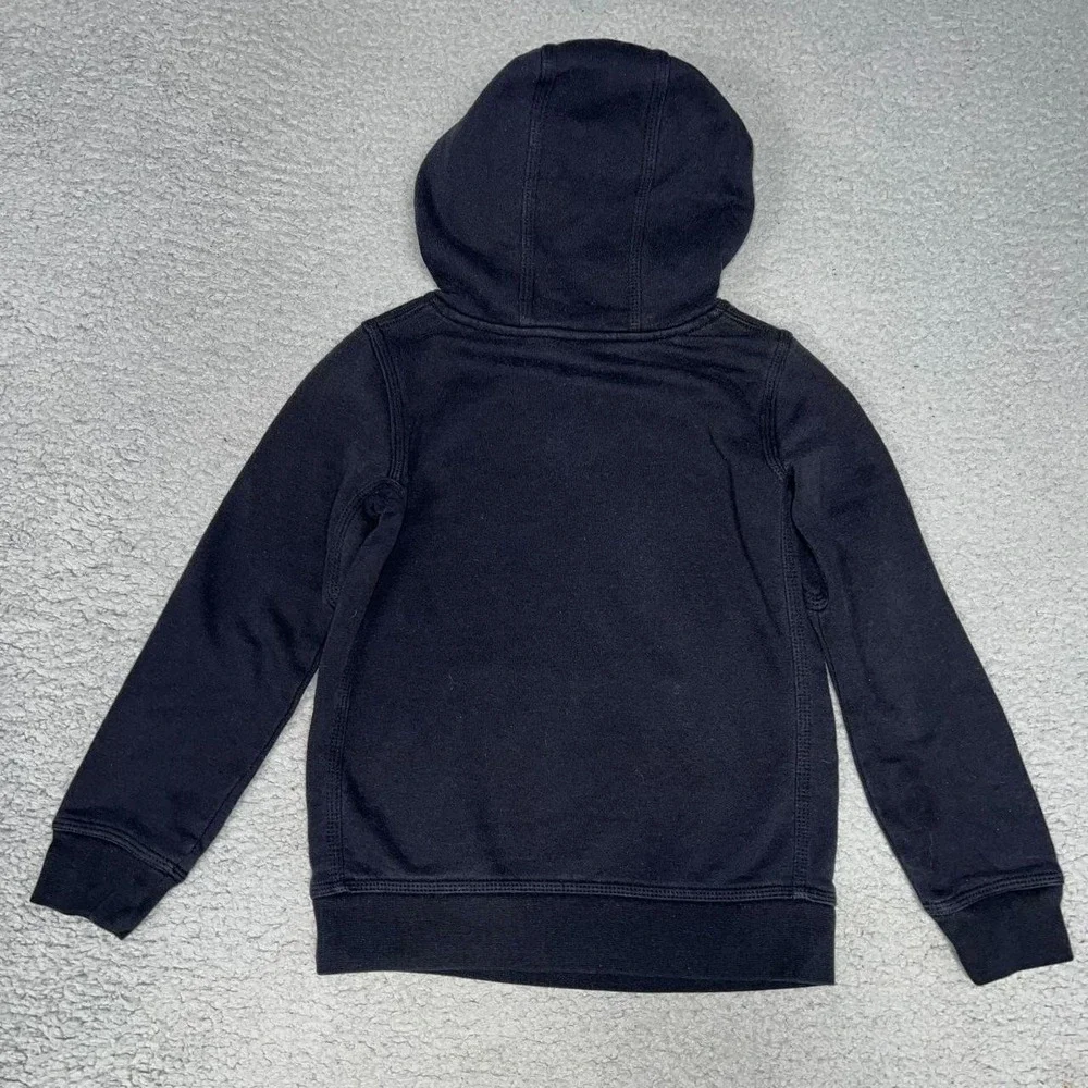 Nike Sportswear Club Hoodie Youth Sz‎ M 5-6Years Black Metallic Gold Logo Fleece